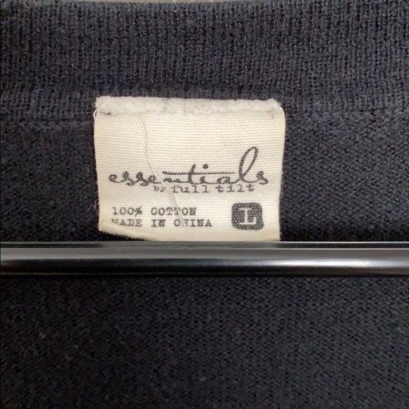 Black Button Up Cardigan // Full Tilt - Picture 5 of 5